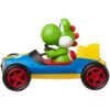 Mario Kart Jakks Nintendo Yoshi in Blue Mach 8 Vehicle 2.5 inch Figure - Image 4