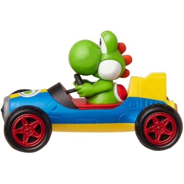 Mario Kart Jakks Nintendo Yoshi in Blue Mach 8 Vehicle 2.5 inch Figure - Image 4