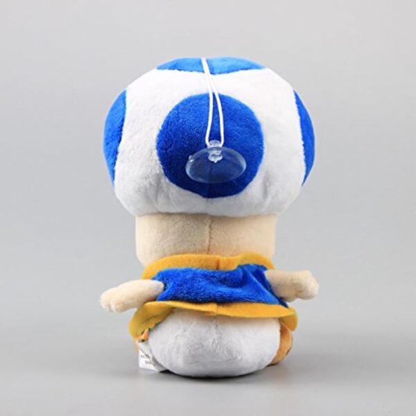 uiuoutoy Blue Toad Plush Mushroom 7'' - Image 3