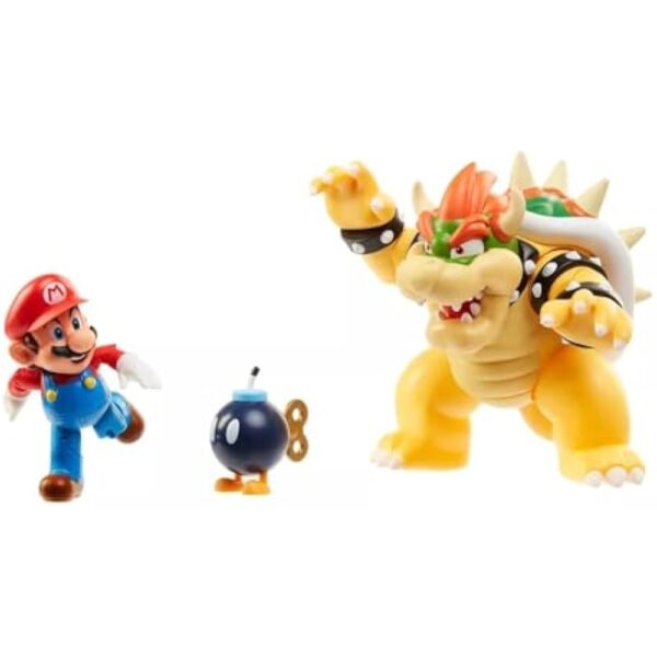 Super Mario 3 and 5 Inch Diorama World Of Nintendo - Bowser Diorama Set - Image 2