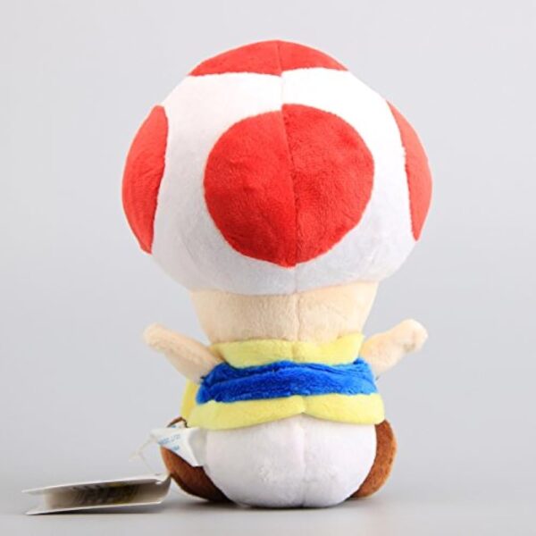 uiuoutoy Red Toad Plush 7'' - Image 3