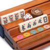 YMI American Mahjong Game Set, Sapphire with Blue Soft Case - All-in-One Racks with Pushers, Wright Patterson Scoring Coins, Dice, & Wind Indicator - Image 3