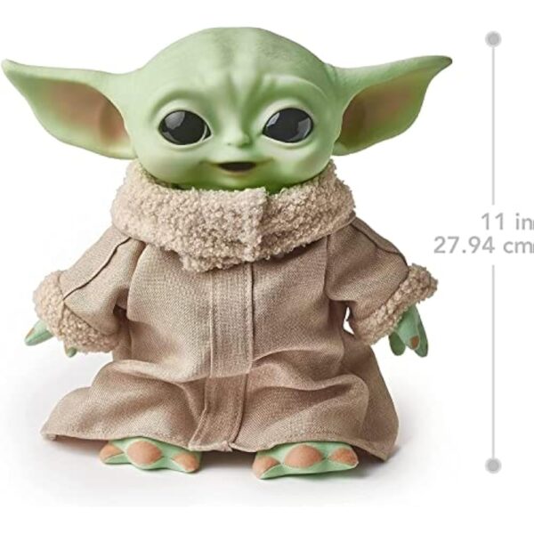 Mattel Star Wars Grogu Plush 10-inch Toy, Character Figure with Soft Body, Sounds & Carrier, Inspired by Star Wars The Mandalorian - Image 4