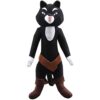 uiuoutoy Black Cat Plush Toy Soft Paws Stuffed Animal Doll 14''