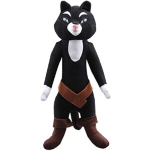 uiuoutoy Black Cat Plush Toy Soft Paws Stuffed Animal Doll 14''