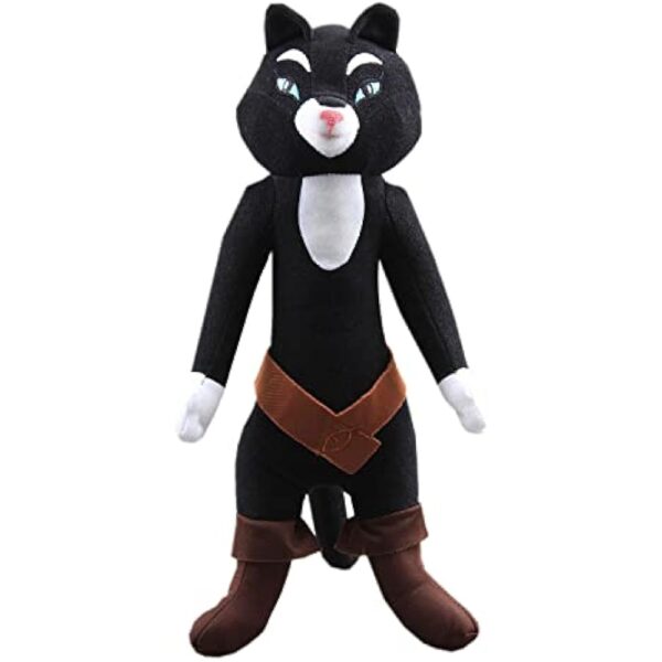 uiuoutoy Black Cat Plush Toy Soft Paws Stuffed Animal Doll 14''