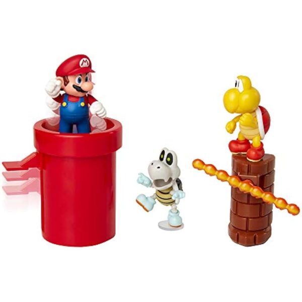 Super Mario Nintendo Dungeon 2.5” Figure Multipack Diorama Set with Accessories - Image 2