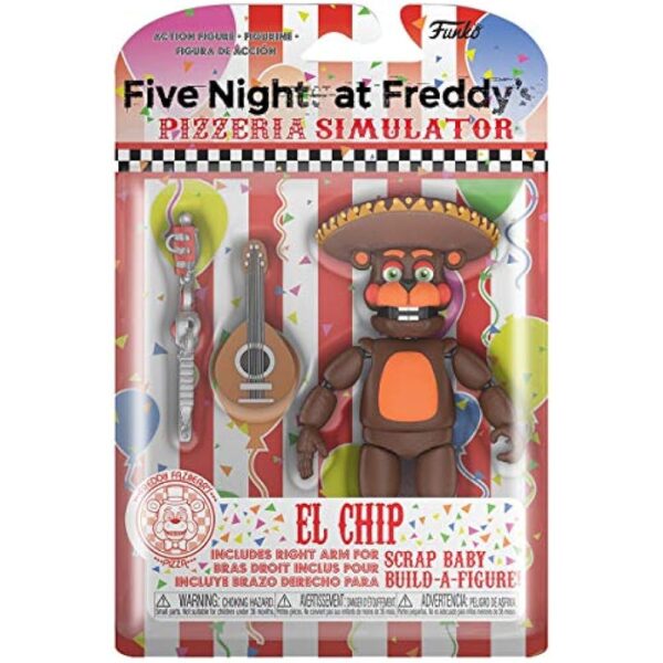 Funko Action Figure: Five Nights at Freddy's (FNAF) Pizza Sim: El Chip Collectible - FNAF Pizza Simulator - Collectible - Gift Idea - Official Merchandise - for Boys, Girls, Kids & Adults - Image 2