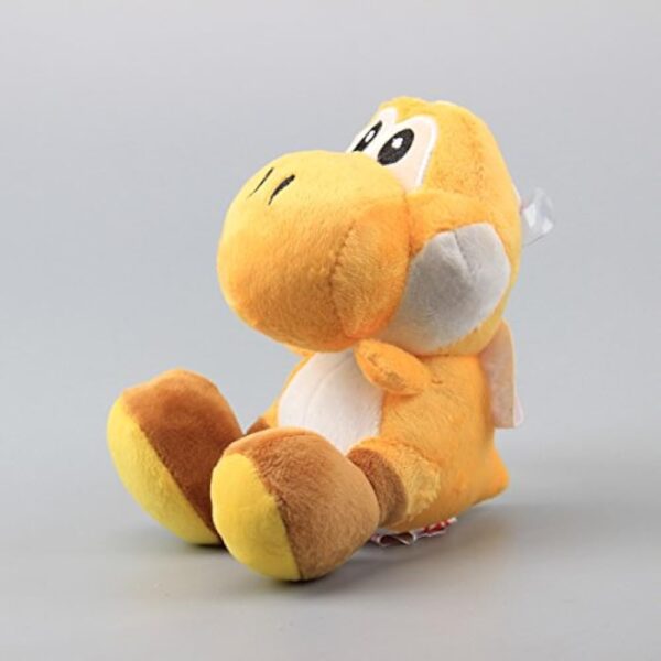 uiuoutoy Yellow Yoshi Plush Toy Stuffed Animal Doll 6" - Image 4