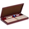 YMI American Mahjong Set, Classic Mini with Portable Wooden Case - Four Wooden Racks, Wind Indicator, and Dice - Image 4