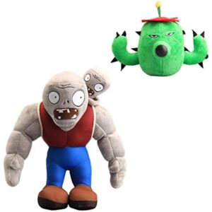 uiuoutoy Game Toys 12'' Gargantuar Zombie & 7'' Cactus Plush Set