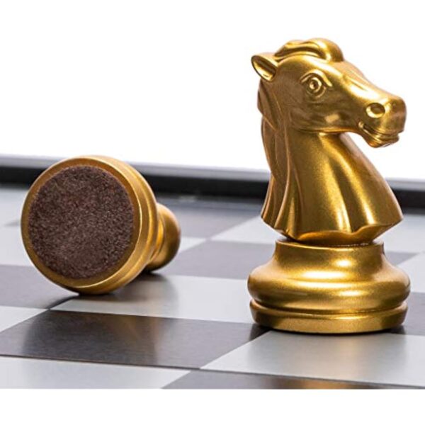 YMI Travel Magnetic Chess Set (9.8-Inch) - Folding and Portable Board Game - Image 5