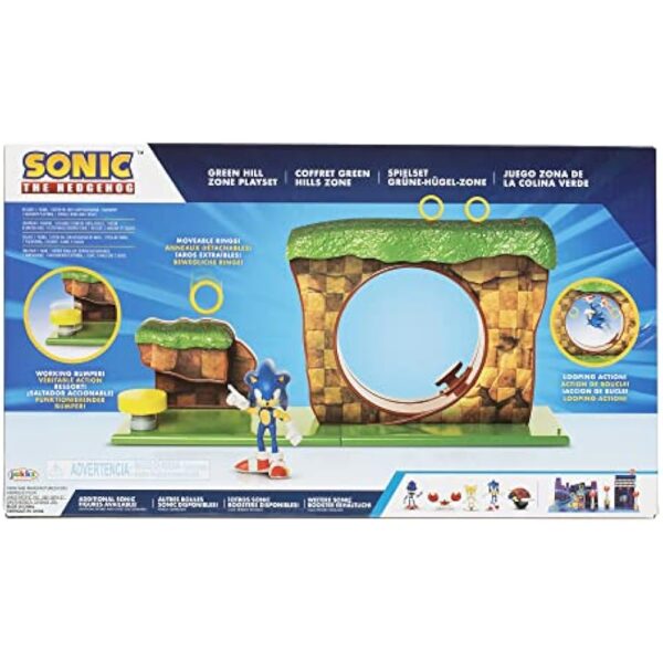 Sonic The Hedgehog Green Hill Zone Playset with 2.5" Sonic Action Figure - Image 6