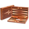 YMI Wooden Inlaid Backgammon Game Set, Sentinel - 11 Inches - Wooden Playing Pieces and Accessories