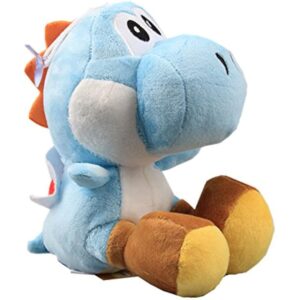 uiuoutoy Light Blue Yoshi Plush Toy Stuffed Aniaml Doll 6"