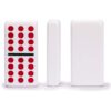 YMI Mexican Train Complete Set with Double 12 Dominoes (Pips/Dots), Wooden Hub, Die Cast Train Markers, and Scorepad - Image 6