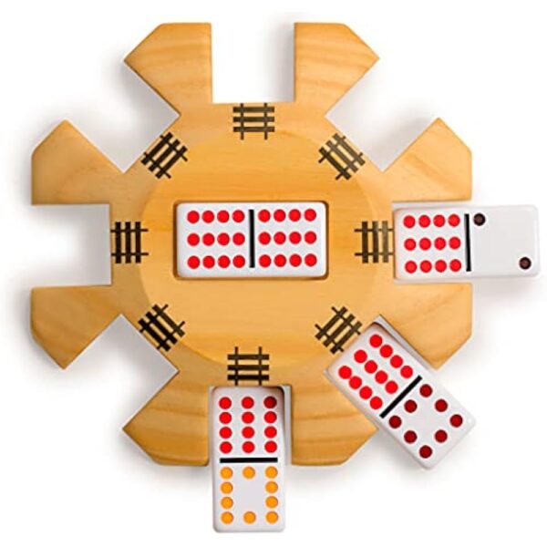 YMI Wooden Hub Centerpiece for Mexican Train Dominoes Game (up to 8 Players) - 5.8 Inches - Image 6