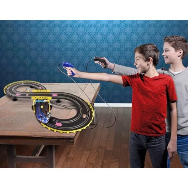 NKOK Sonic & Shadow RC Slot Car Set Race Set Vehicle, Counts How Many Laps the Car has Made, Great Item for Kids, Working lights, Ages 5 and up - Image 4