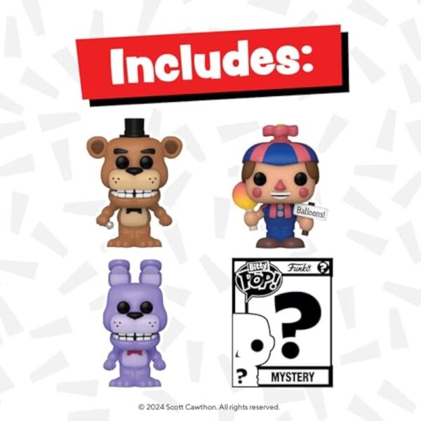 Funko Bitty POP! Five Nights at Freddy's (FNAF)- Freddy and A Surprise Mystery Mini Figure - 0.9 Inch (2.2 Cm) Collectable - Gift Idea - Cake Topper - Image 2