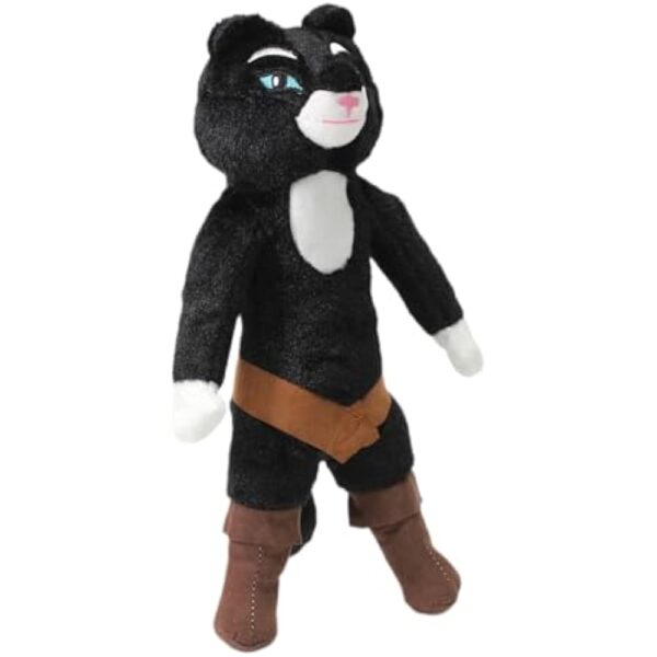 uiuoutoy New Cartoon Black Cat Plush Toy Soft Paws Stuffed Animal Doll 12'' - Image 2
