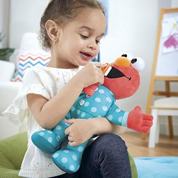 Sesame Street Elmo 12-inch Plush, Sings The Brushy Brush Song, Toy for Kids Ages 18 Months and Up - Image 4