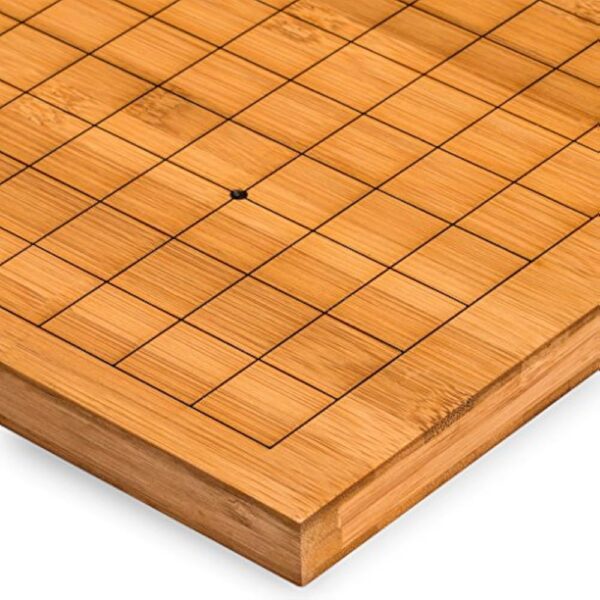 YMI Bamboo 0.8-Inch Etched Reversible 19x19 / 13x13 Go Game Set Board with 9.2mm Double Convex Yunzi Stones and Bamboo Wood Bowls Set - Classic Strategy Board Game (Baduk/Weiqi) - Image 5