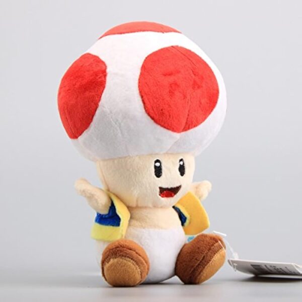 uiuoutoy Red Toad Plush 7'' - Image 2