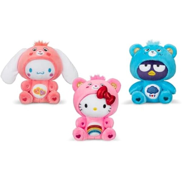 Care Bears Hello Kitty Dressed As Cheer Bear 8" Fun-Size Plush - Soft, Huggable Bestie! – Good for Girls and Boys, Employees, Collectors, Ages 4+ - Image 2