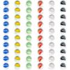 YMI 60 Pieces Translucent Chinese Checkers Glass Marbles with Petal Design - 16 Millimeters - Image 3