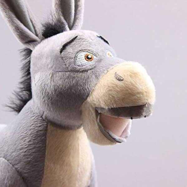 uiuoutoy The Donkey Plush Toy Stuffed Animal Soft Doll 12'' Grey - Image 7