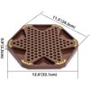 YMI Classic Chinese Checkers Halma Board Game Set with Storage, 12.6-inch Wooden Board, and Solid Color 16-Millimeter Glass Marbles - Image 6