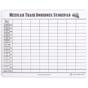 YMI Mexican Train Dominoes Scorepad - 50 Sheets