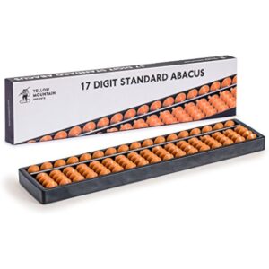 YMI Digit Standard Abacus 10.5 Inches - Professional 17 Column Soroban Calculator (Functional and Educational Learning Tool)