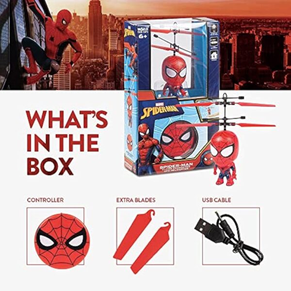 Marvel 3.5 Inch: Spider-Man Flying Figure IR Helicopter (Marvel, Spider-Man) - Image 6