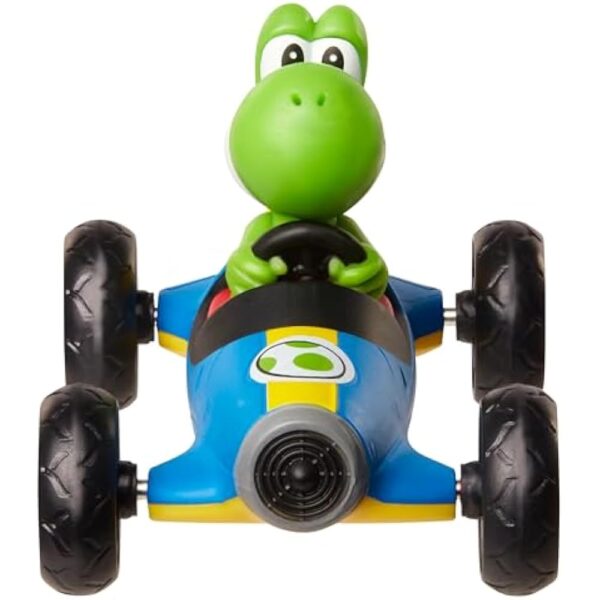 Mario Kart Jakks Nintendo Yoshi in Blue Mach 8 Vehicle 2.5 inch Figure - Image 2