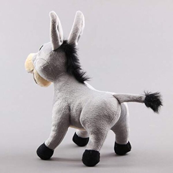 uiuoutoy The Donkey Plush Toy Stuffed Animal Soft Doll 12'' Grey - Image 6