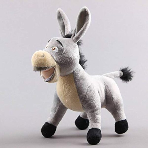 uiuoutoy The Donkey Plush Toy Stuffed Animal Soft Doll 12'' Grey - Image 4