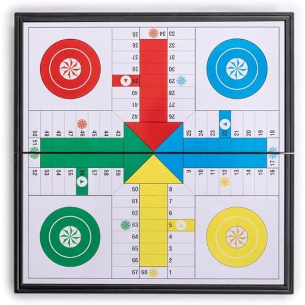 YMI Ludo Magnetic Folding Travel Board Game Set - 9.8 Inches - Portable Classic Strategy Game Set - Image 2