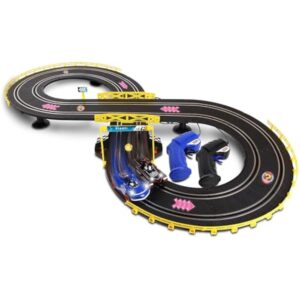 NKOK Sonic & Shadow RC Slot Car Set Race Set Vehicle, Counts How Many Laps the Car has Made, Great Item for Kids, Working lights, Ages 5 and up