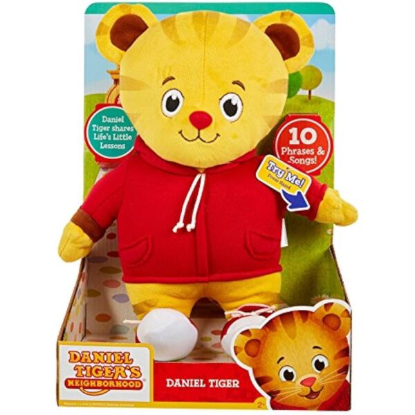 JAKKS Pacific Daniel Tiger's Neighborhood Talking Plush Soft & Cuddly Stuffed Toy, Features Phrases & Songs! - Image 3