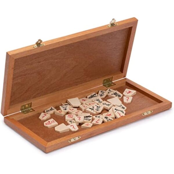 YMI Folding Wooden Shogi Japanese Chess Game Set with Traditional Koma Playing Pieces - 12.7 Inches - Image 6