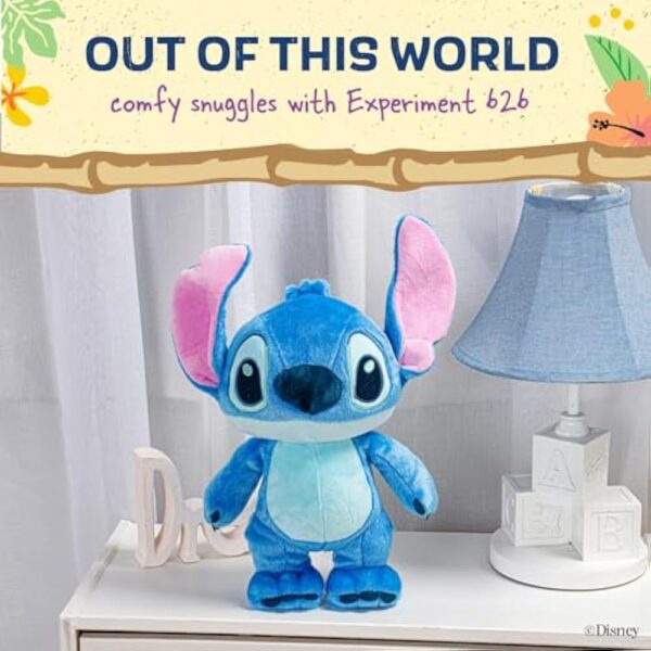 Disney Baby Lilo & Stitch Soft Huggable Stuffed Animal Cute Plush Toy for Toddler Boys and Girls, Gift for Kids, Blue Stitch 15 Inches - Image 4