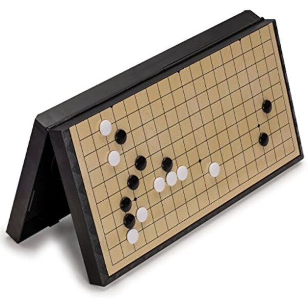 YMI Large Magnetic 19x19 Go Game Set Board (14.6-Inch) with Single Convex Stones - Folding, Portable, and Travel Ready Set - Image 5
