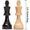 Husaria Staunton Tournament No. 6 Chessmen with 2 Extra Queens and Wooden Box, 3.8-inch Kings - Image 5