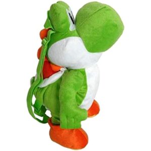 Nintendo Mario Brothers Yoshi Large Backpack Plush, Multi-colored