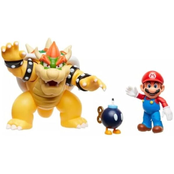 Super Mario 3 and 5 Inch Diorama World Of Nintendo - Bowser Diorama Set - Image 3