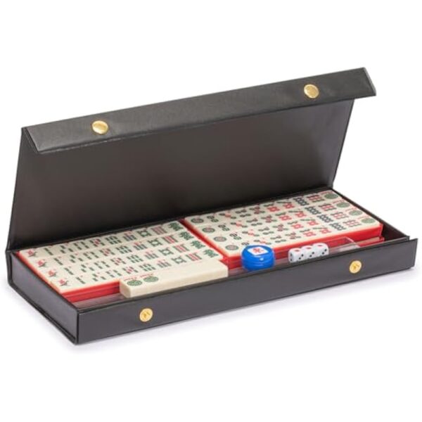 YMI Mini American Mahjong Travel Game Set with Nylon Case, Racks, Wind Indicator and Dice - Image 4