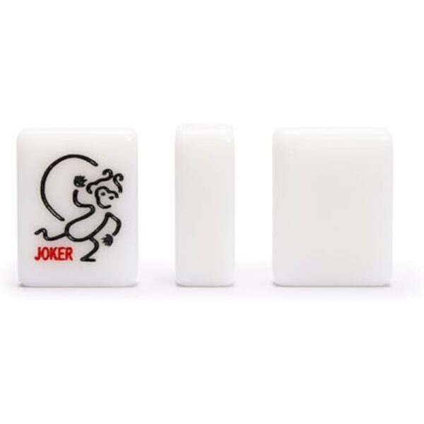 YMI "Mah-Jinn, a New Kind of Mahjong for Young Players - Complete Set with 152 Melamine Tiles, 4 Wooden Racks, and Dice - Image 5
