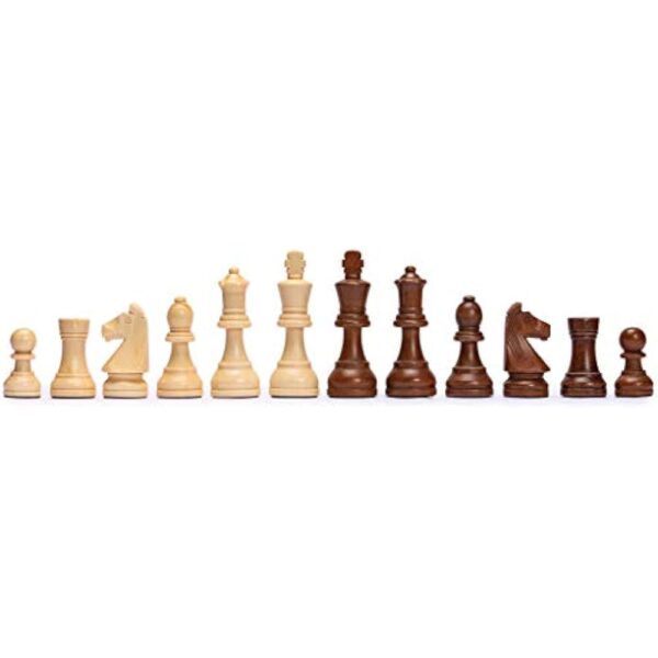 Husaria Professional Staunton Tournament No. 6 Wooden Chess Game Set with 2 Extra Queens, 3.9-inch Kings - Image 6