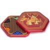 YMI Classic Chinese Checkers Halma Board Game Set with Storage, 12.6-inch Wooden Board, and Solid Color 16-Millimeter Glass Marbles - Image 2